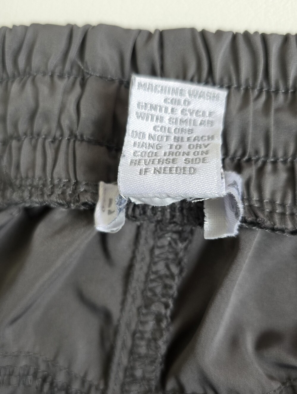 Charcoal Gray Cargo Jogger Pants Drawstring Utility Hiking Travel Outdoor L - Picture 14 of 15